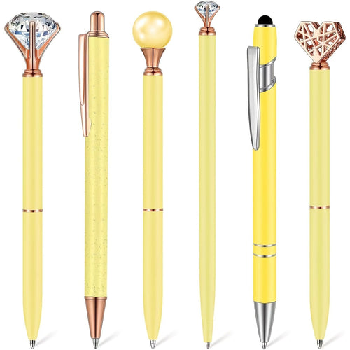 Susu Glamour Pink & Rose Gold Pen Collection | Crystal, Pearl & Glitter Ballpoint Pens  Free shipping on orders over $30