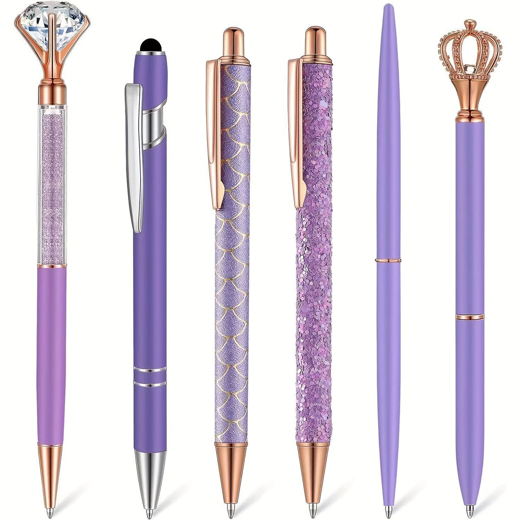 Susu Glamour Pink & Rose Gold Pen Collection | Crystal, Pearl & Glitter Ballpoint Pens  Free shipping on orders over $30