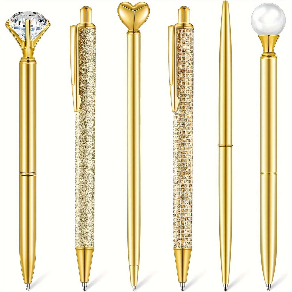Susu Glamour Pink & Rose Gold Pen Collection | Crystal, Pearl & Glitter Ballpoint Pens  Free shipping on orders over $30