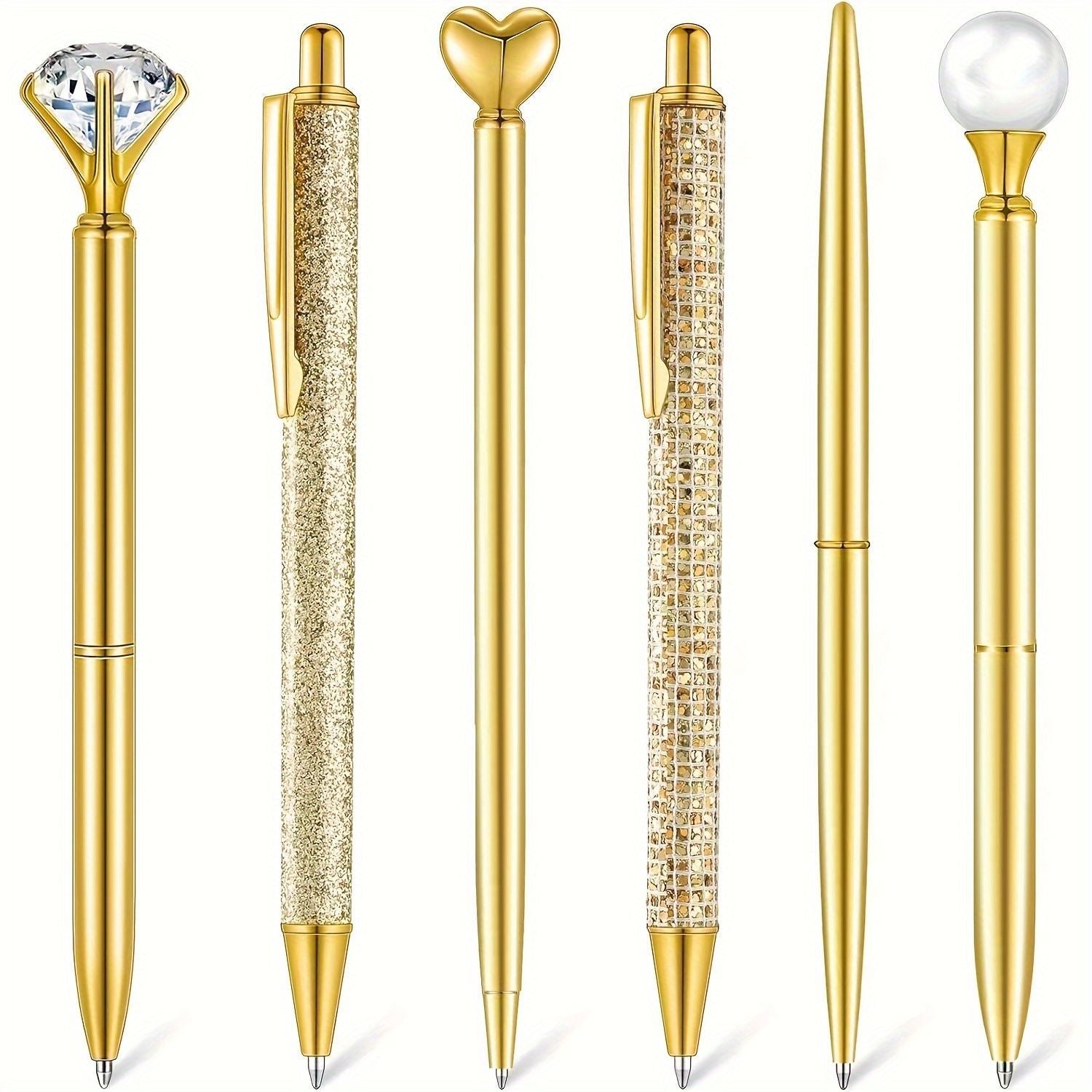 Susu Glamour Pink & Rose Gold Pen Collection | Crystal, Pearl & Glitter Ballpoint Pens  Free shipping on orders over $30