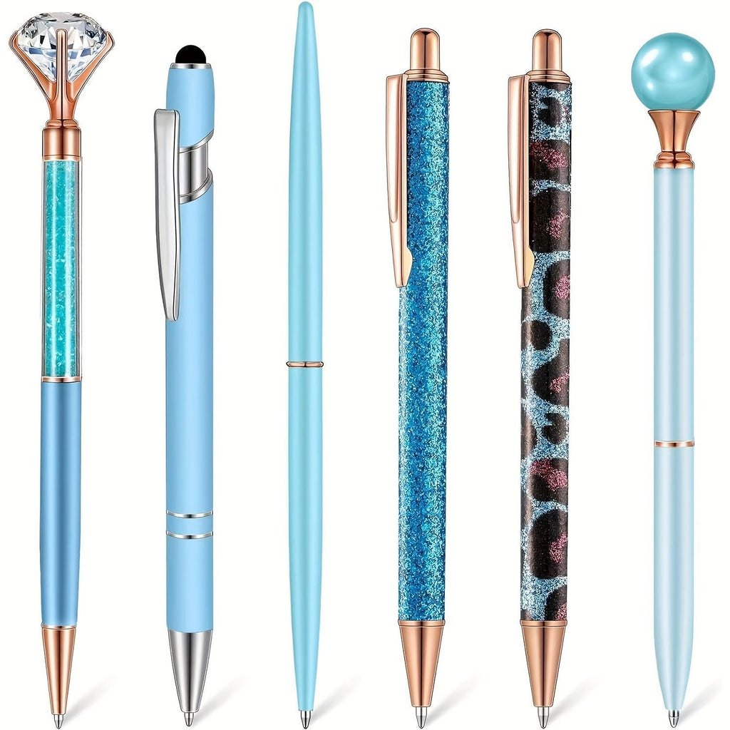 Susu Glamour Pink & Rose Gold Pen Collection | Crystal, Pearl & Glitter Ballpoint Pens  Free shipping on orders over $30