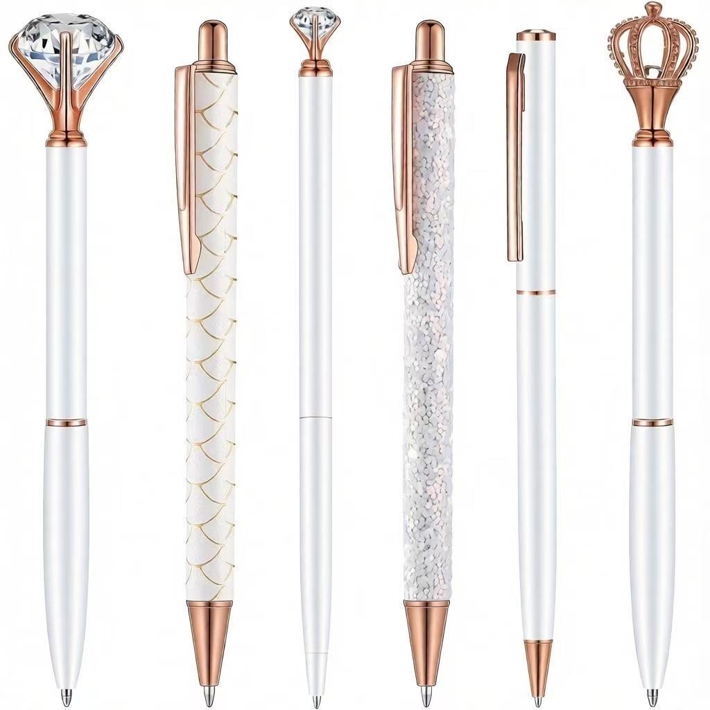 Susu Glamour Pink & Rose Gold Pen Collection | Crystal, Pearl & Glitter Ballpoint Pens  Free shipping on orders over $30